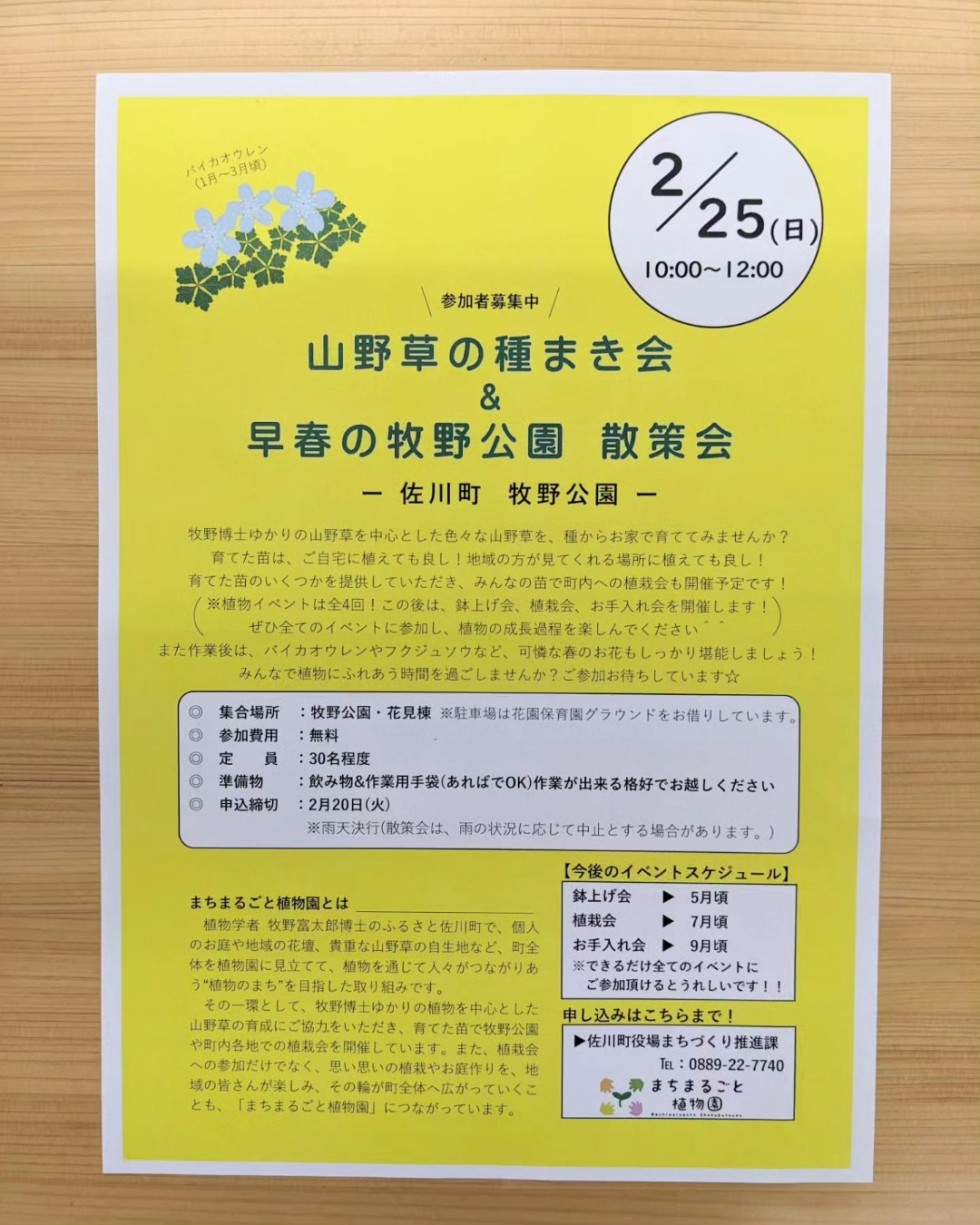 山野草の種まき会